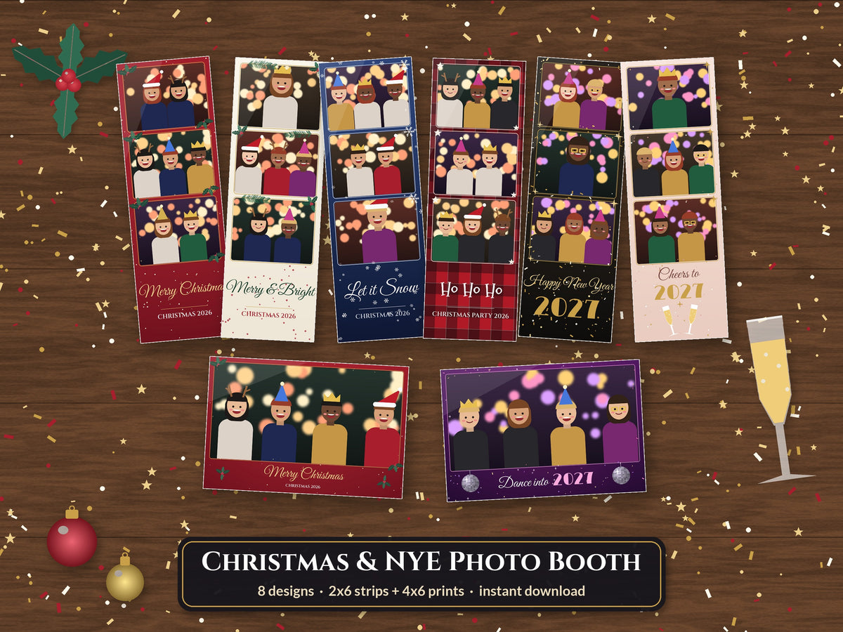 Christmas & NYE Photo Booth Templates