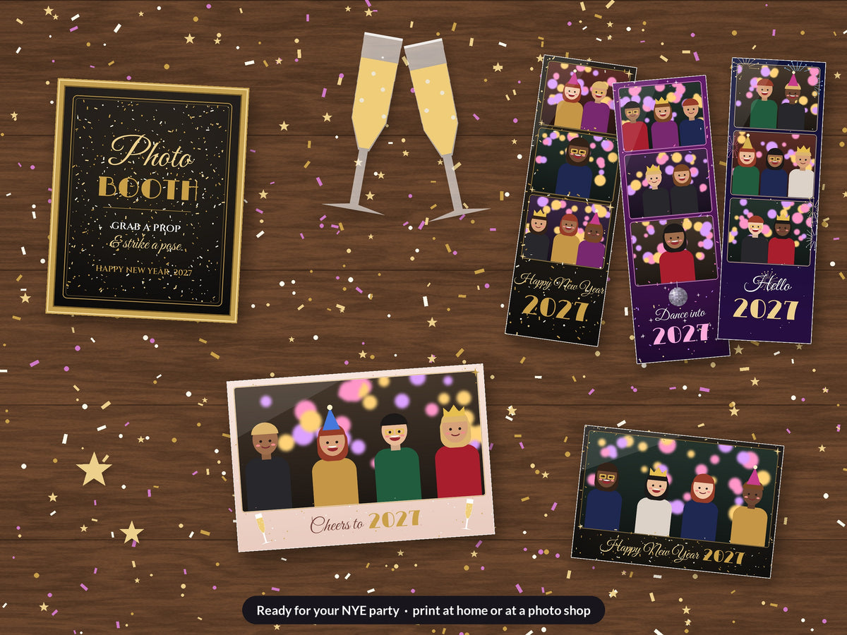 Christmas & NYE Photo Booth Templates