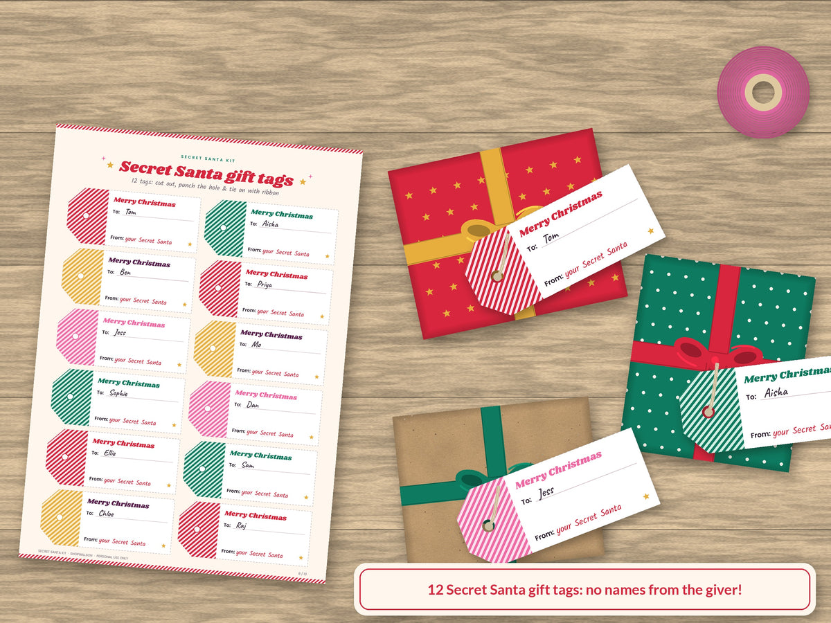 Secret Santa Party Kit Printable