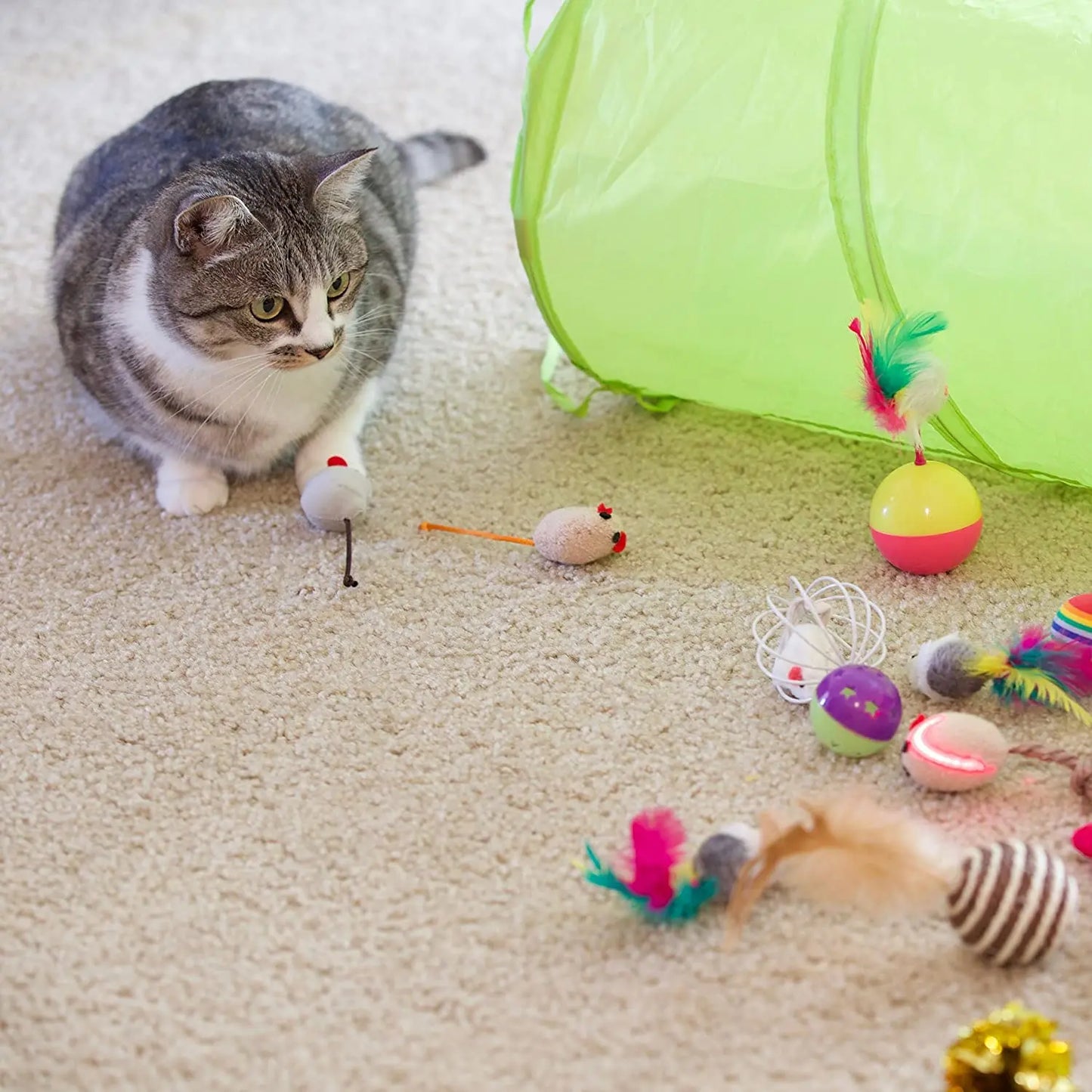 21Pcs Cat Toys Kit