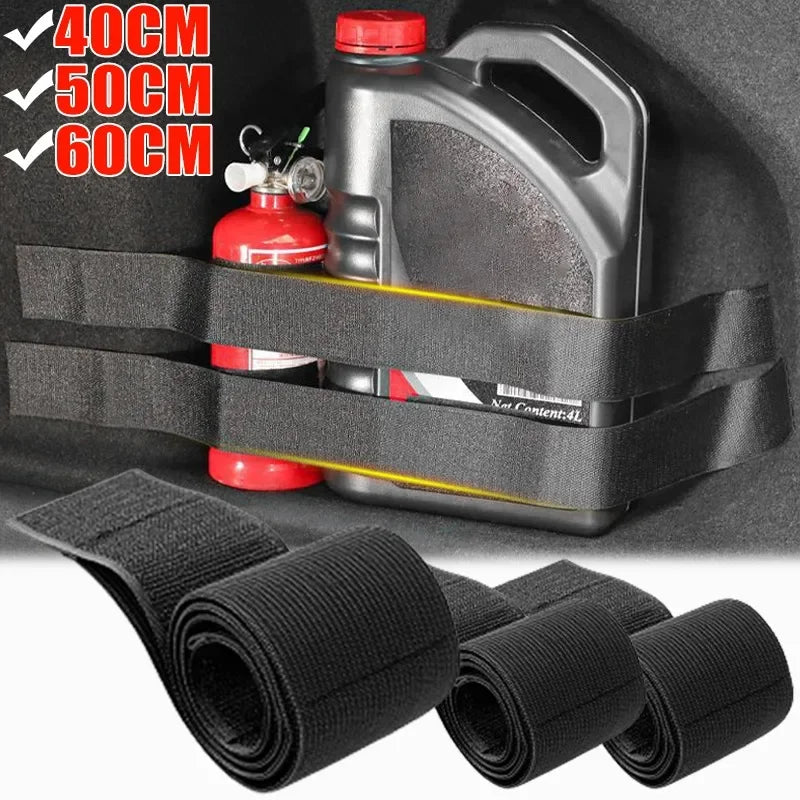 Car Trunk Organiser Elastic Fixing Belt & Storage Bag