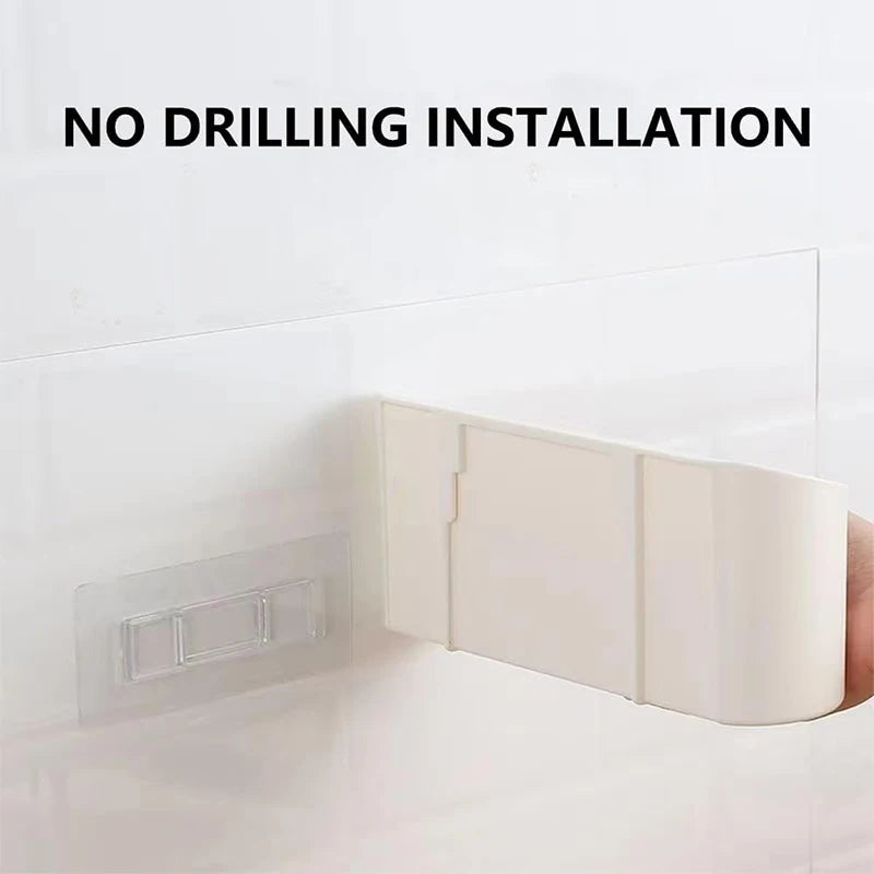 Wall-Mounted Adhesive Storage Rack – 1 or 2 Pieces