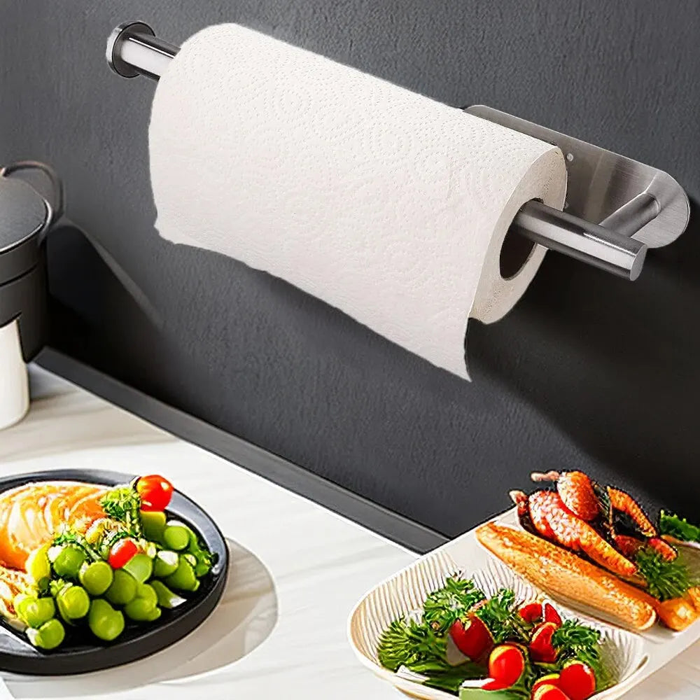 Adhesive Paper Towel & Toilet Roll Holder