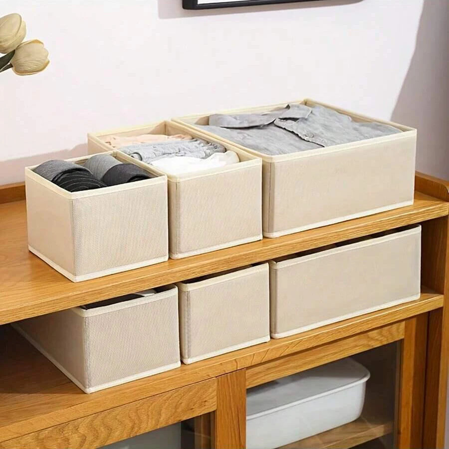 Foldable Underwear Organiser Boxes – 6 or 12 Piece