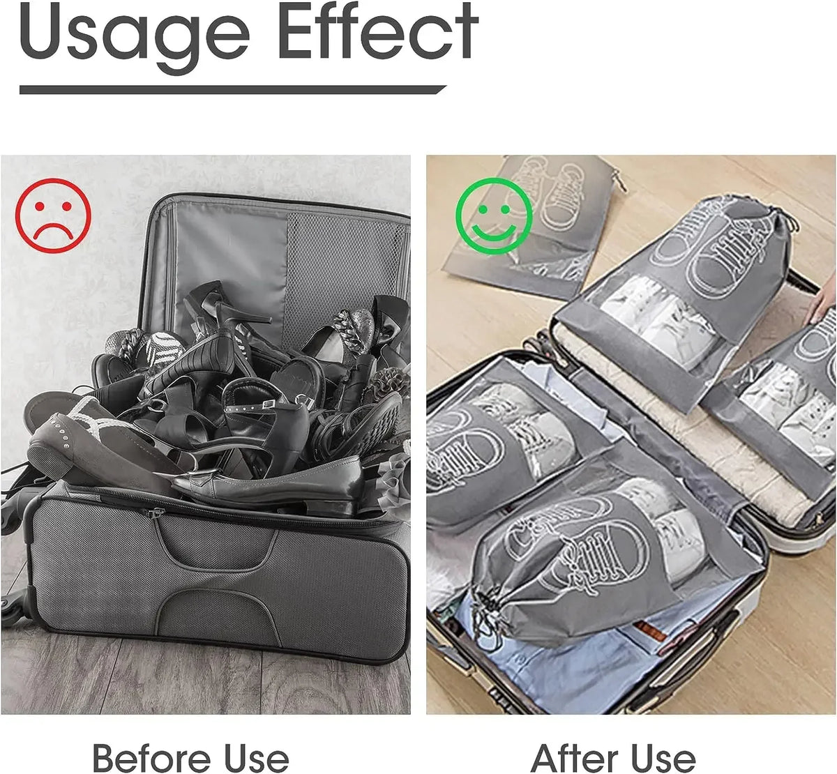Shoe Storage Bags – 5 or 10 Pack