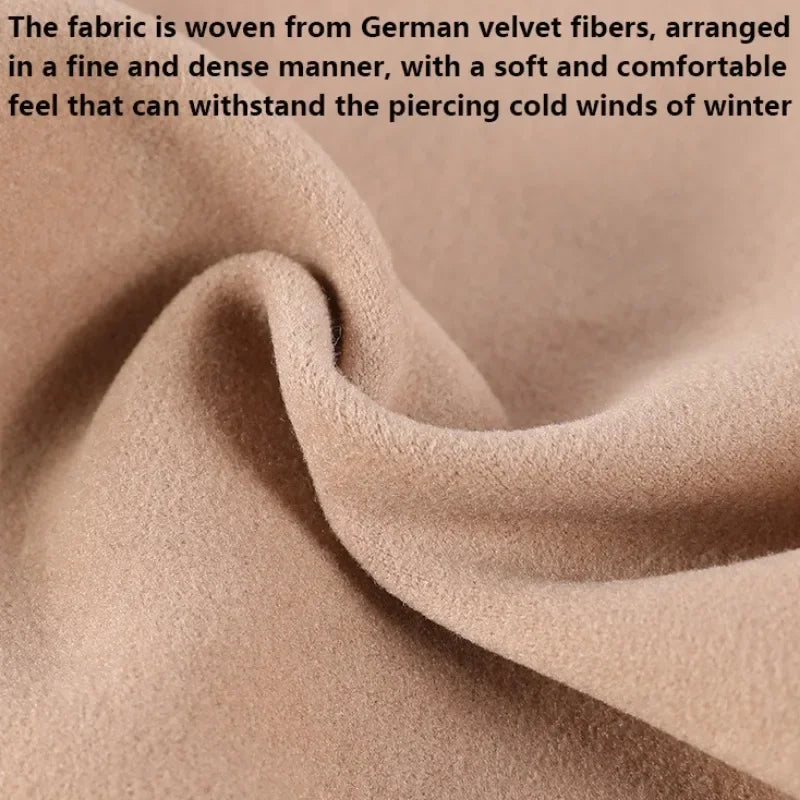 Velvet Thermal Neck Warmer Scarf