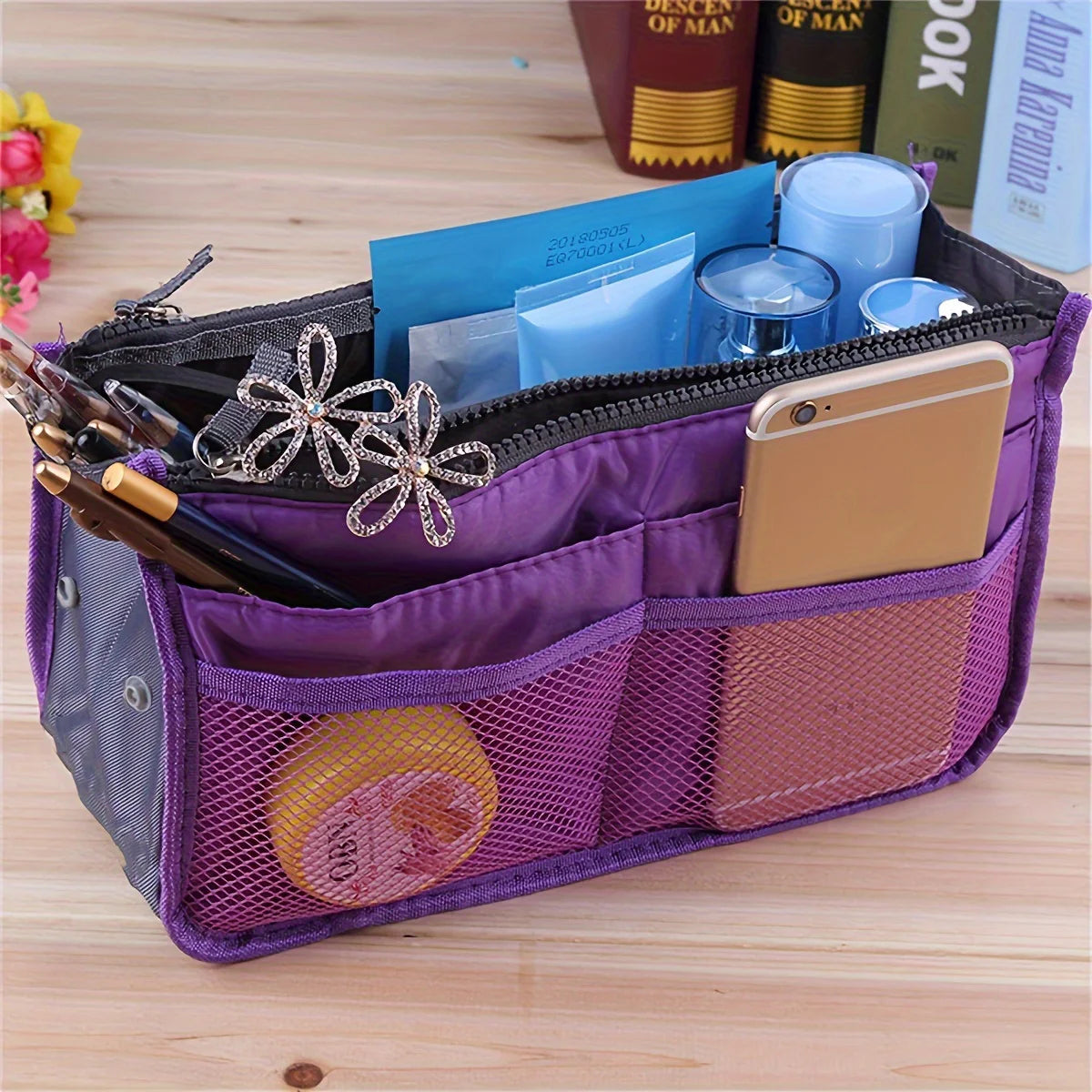 Bi-Fold Double-Zip Storage Bag