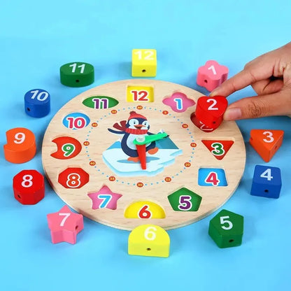 Wooden clock Toys for Babies