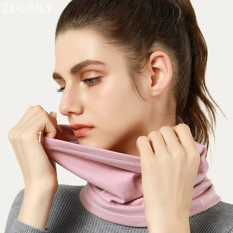 Velvet Thermal Neck Warmer Scarf
