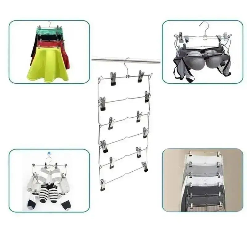 Non-Slip 6-Layer Trouser Hanger