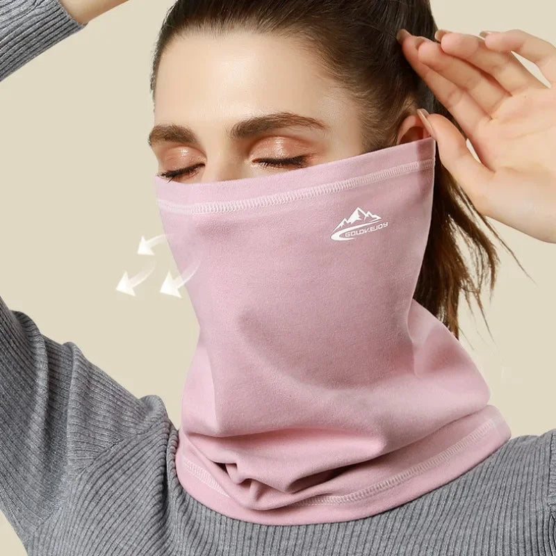 Velvet Thermal Neck Warmer Scarf