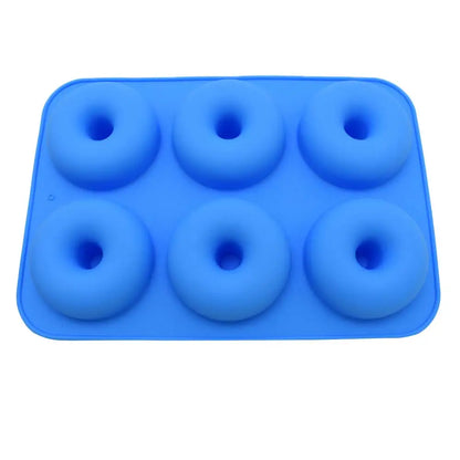 Heat Resistant Silicone Donut Mould for 6 Doughnuts