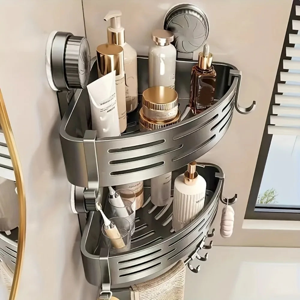 Corner Shower Shelf – No Drilling