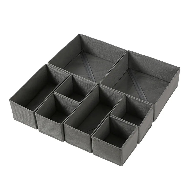 Fabric Drawer Organiser Box – Grey