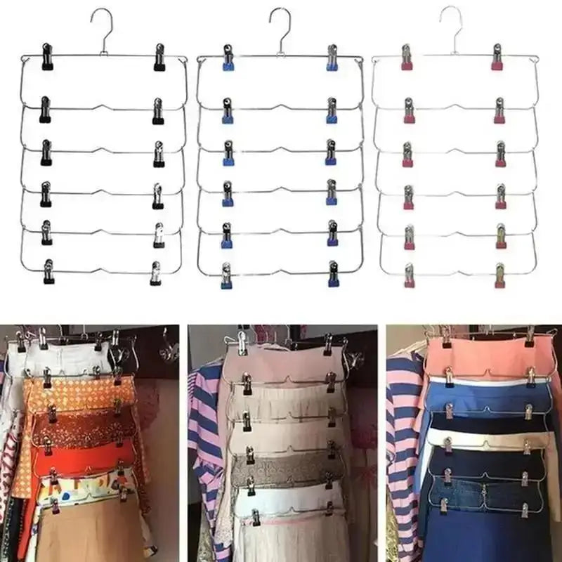 Non-Slip 6-Layer Trouser Hanger