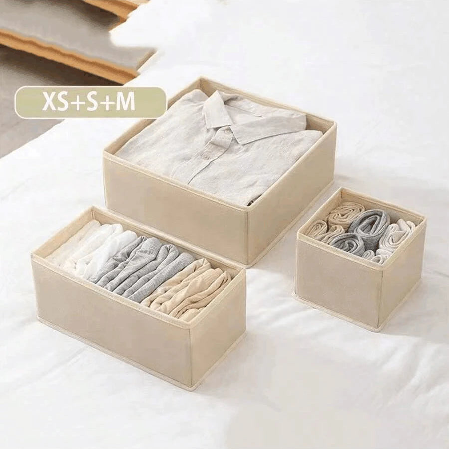 Foldable Underwear Organiser Boxes – 6 or 12 Piece
