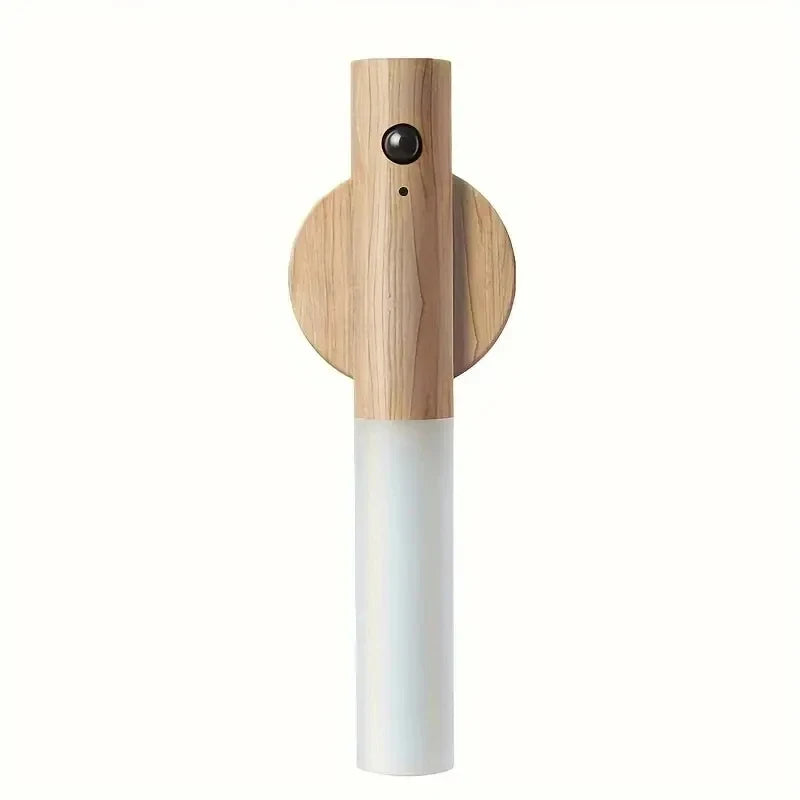 Rechargeable Magnetic Wall Light with Motion Sensor – Wooden Night Light