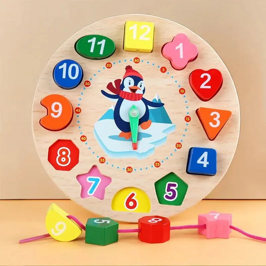 Wooden clock Toys for Babies