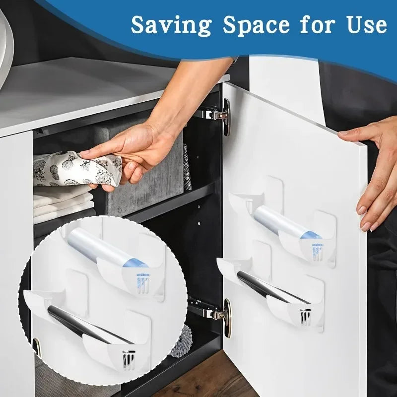 Wall-Mounted Plastic Bin Bag Holder & Storage Organiser