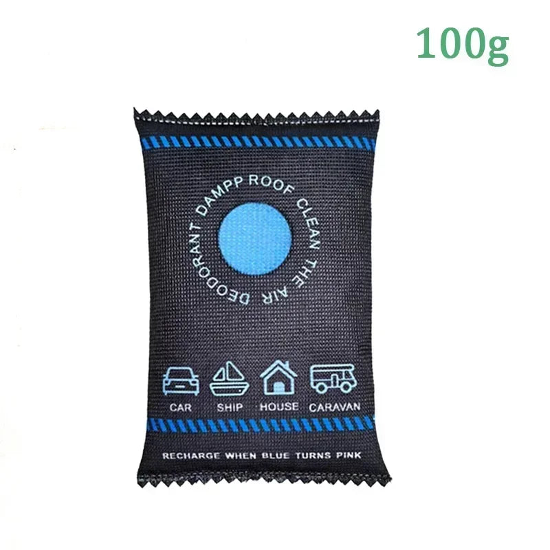 Reusable Car Dehumidifier Bags – Colour-Change Moisture Absorber (100g)
