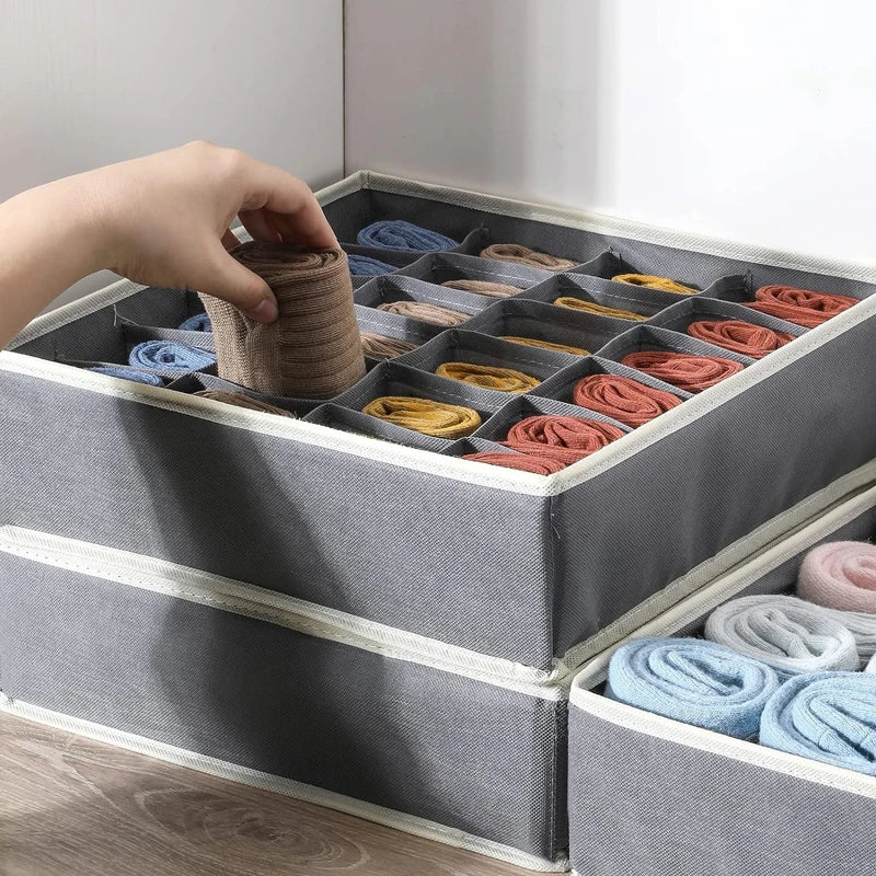Foldable Wardrobe Drawer Organiser for Underwear, Socks & Accessories