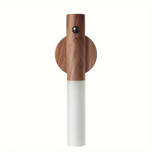 Rechargeable Magnetic Wall Light with Motion Sensor – Wooden Night Light