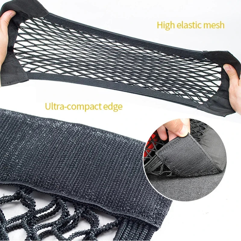Car Seat-Back Elastic Storage Net