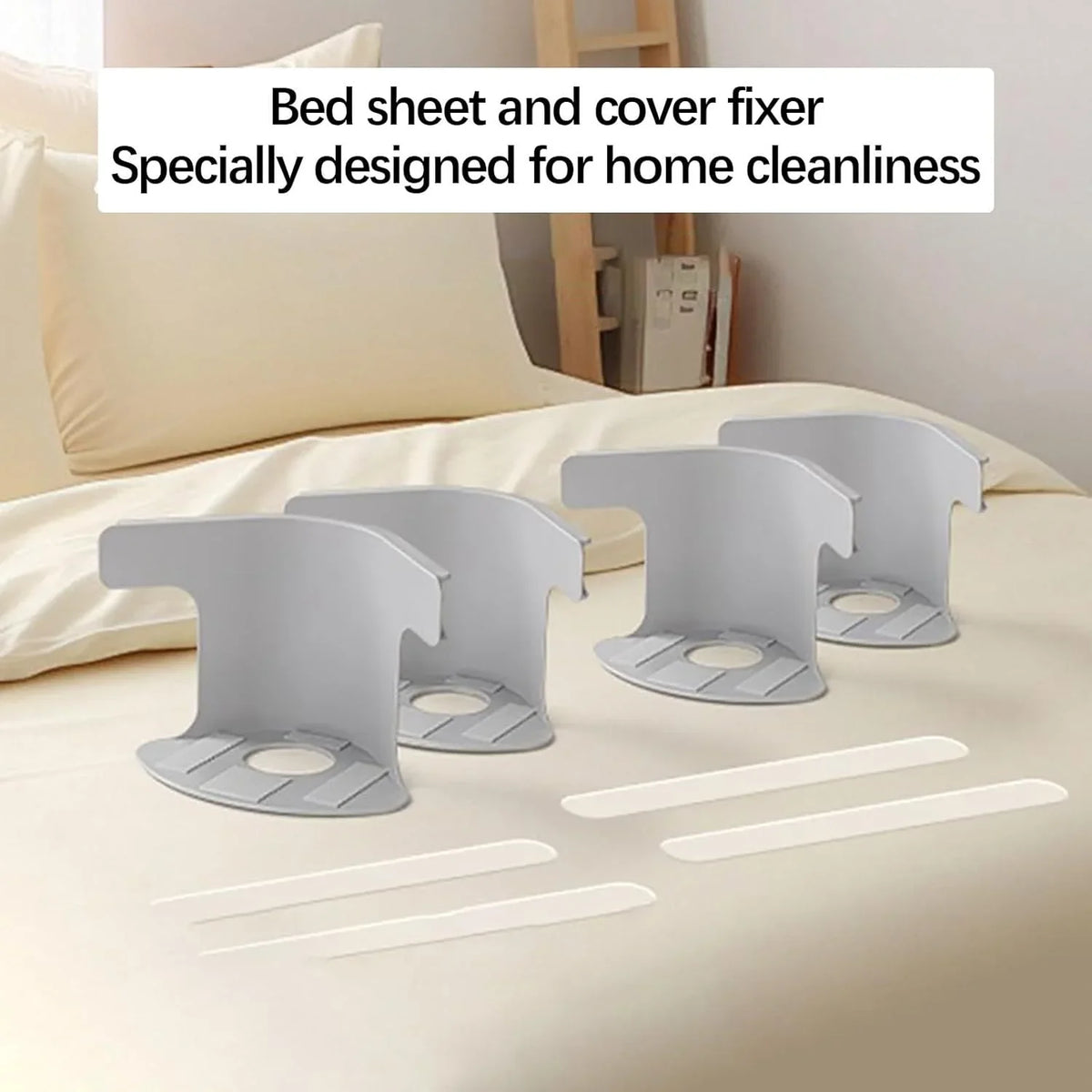 Bed Sheet Corner Holders – Anti-Slip Sheet Grip Clips (4 or 8 Pack)