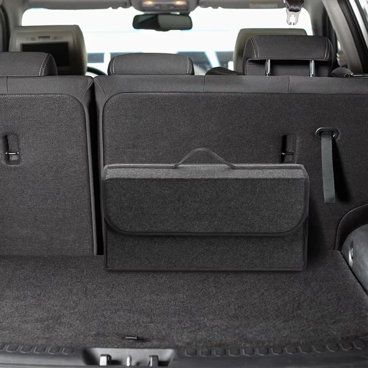 Dark Grey Felt Car Storage Box