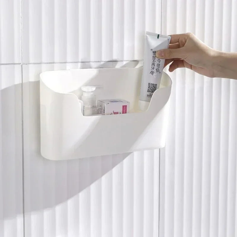 Wall-Mounted Adhesive Storage Rack – 1 or 2 Pieces