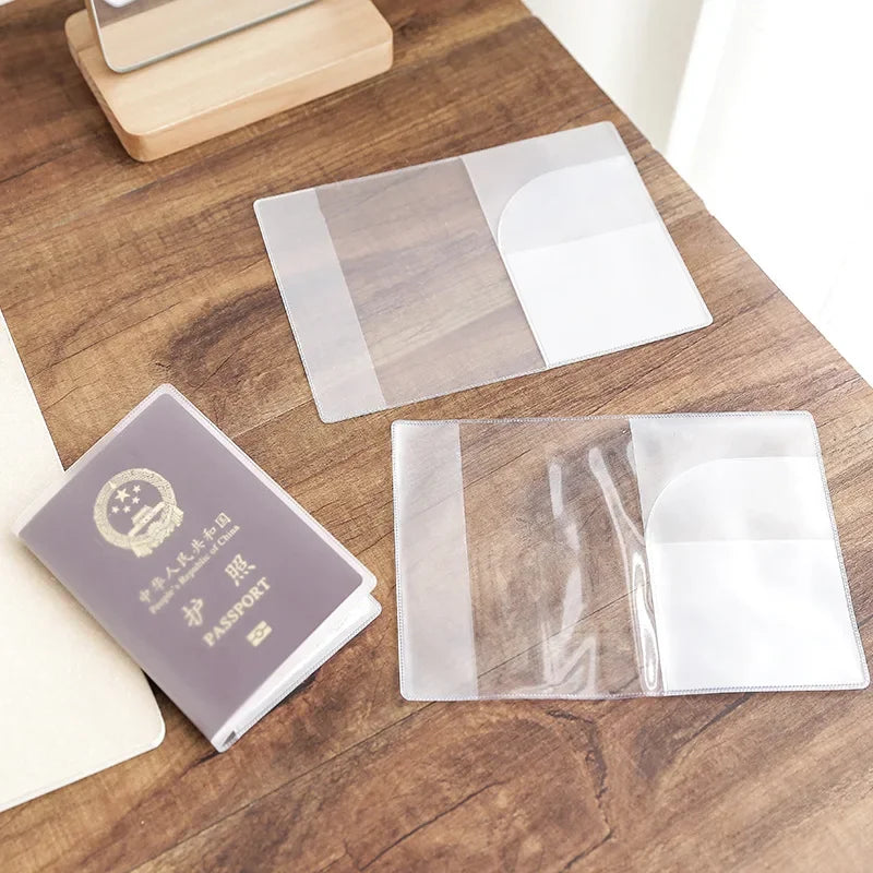 Transparent or Frosted PVC Passport Cover