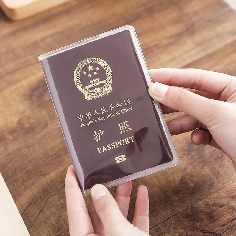 Transparent or Frosted PVC Passport Cover