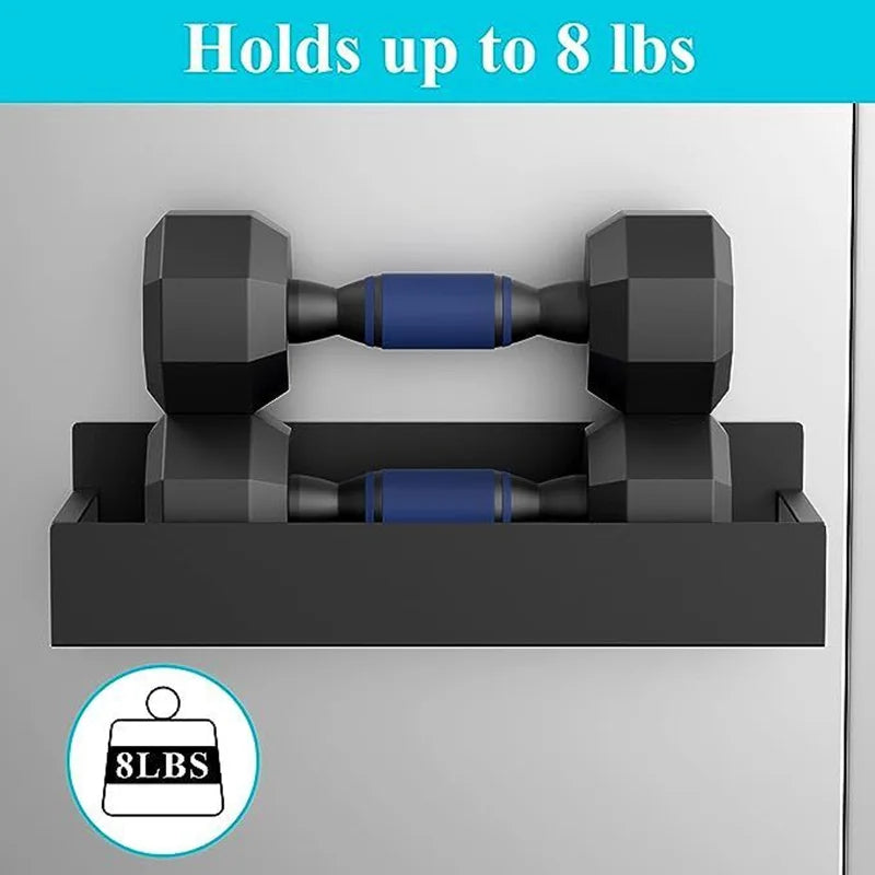 Magnetic Fridge Shelf Spice Rack – Black