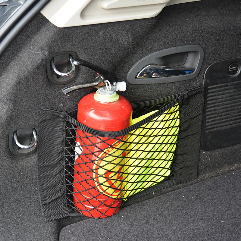 Car mesh organiser detail