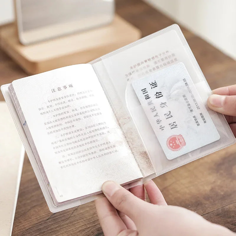 Transparent or Frosted PVC Passport Cover