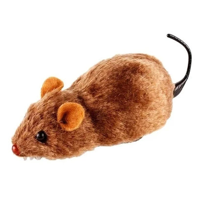 1Pc Funny Lifelike Plush Mouse Running Rat Toy