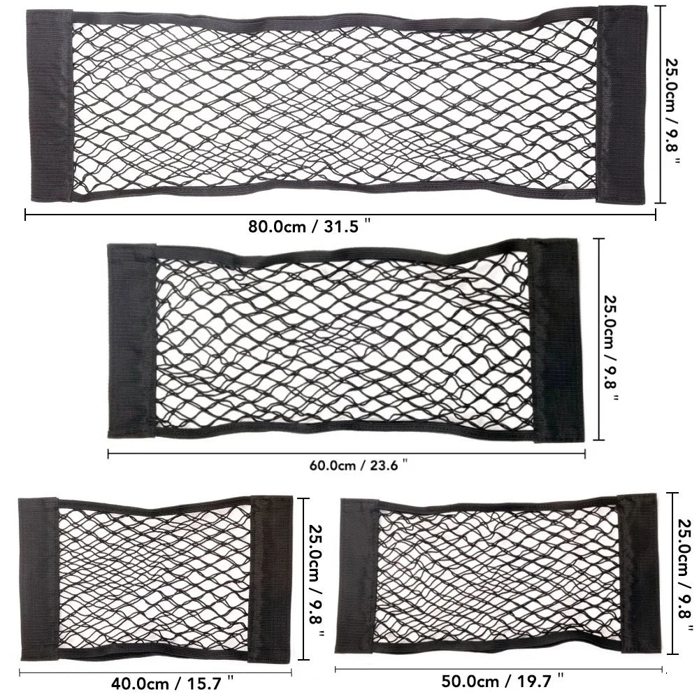 Car Seat-Back Elastic Storage Net