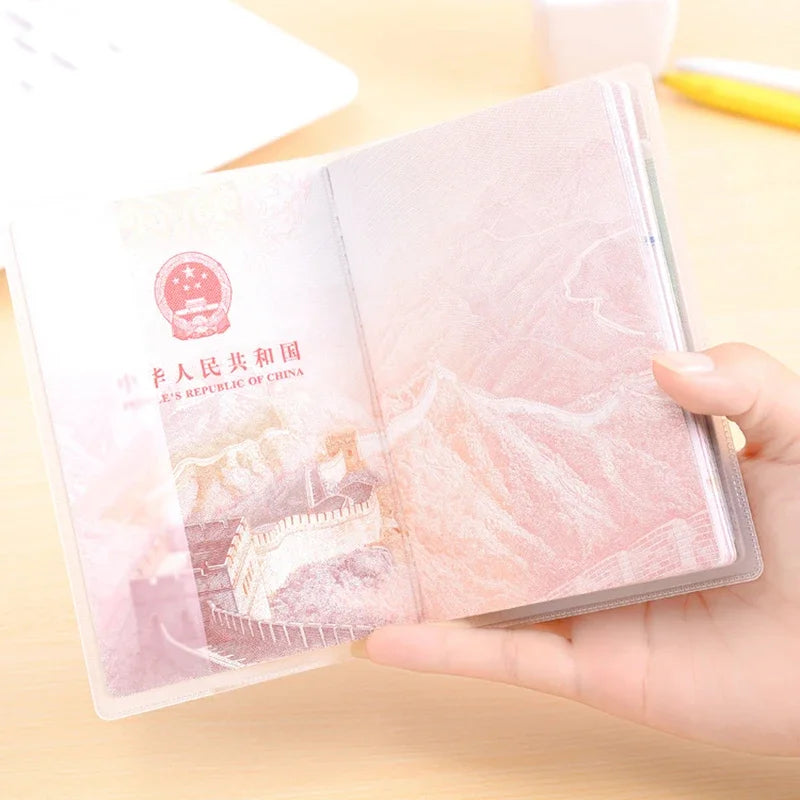 Transparent or Frosted PVC Passport Cover