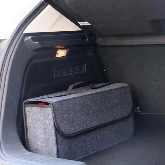 Dark Grey Felt Car Storage Box