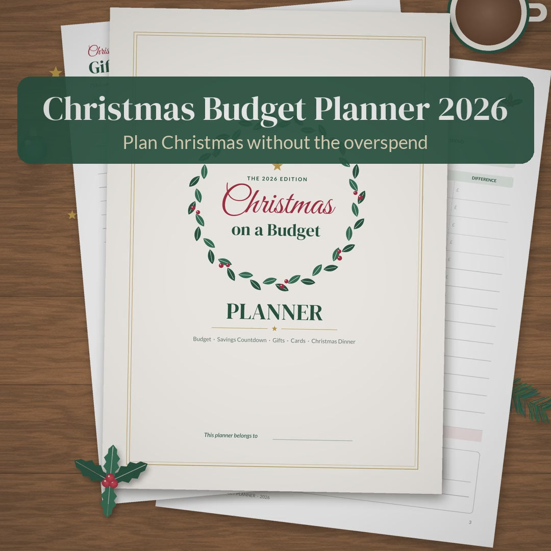 Video of the printable Christmas Budget Planner being filled in