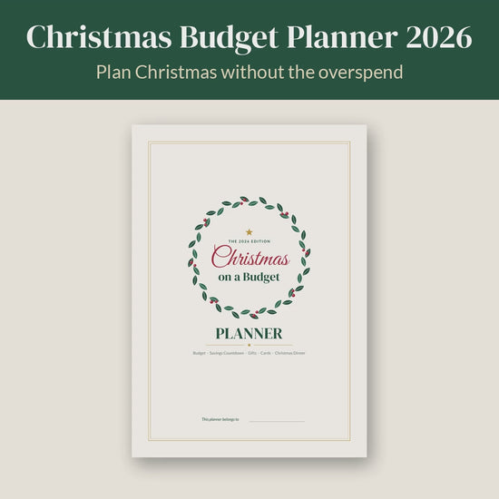Video flip-through of the Christmas Budget Planner 2026 UK printable pages