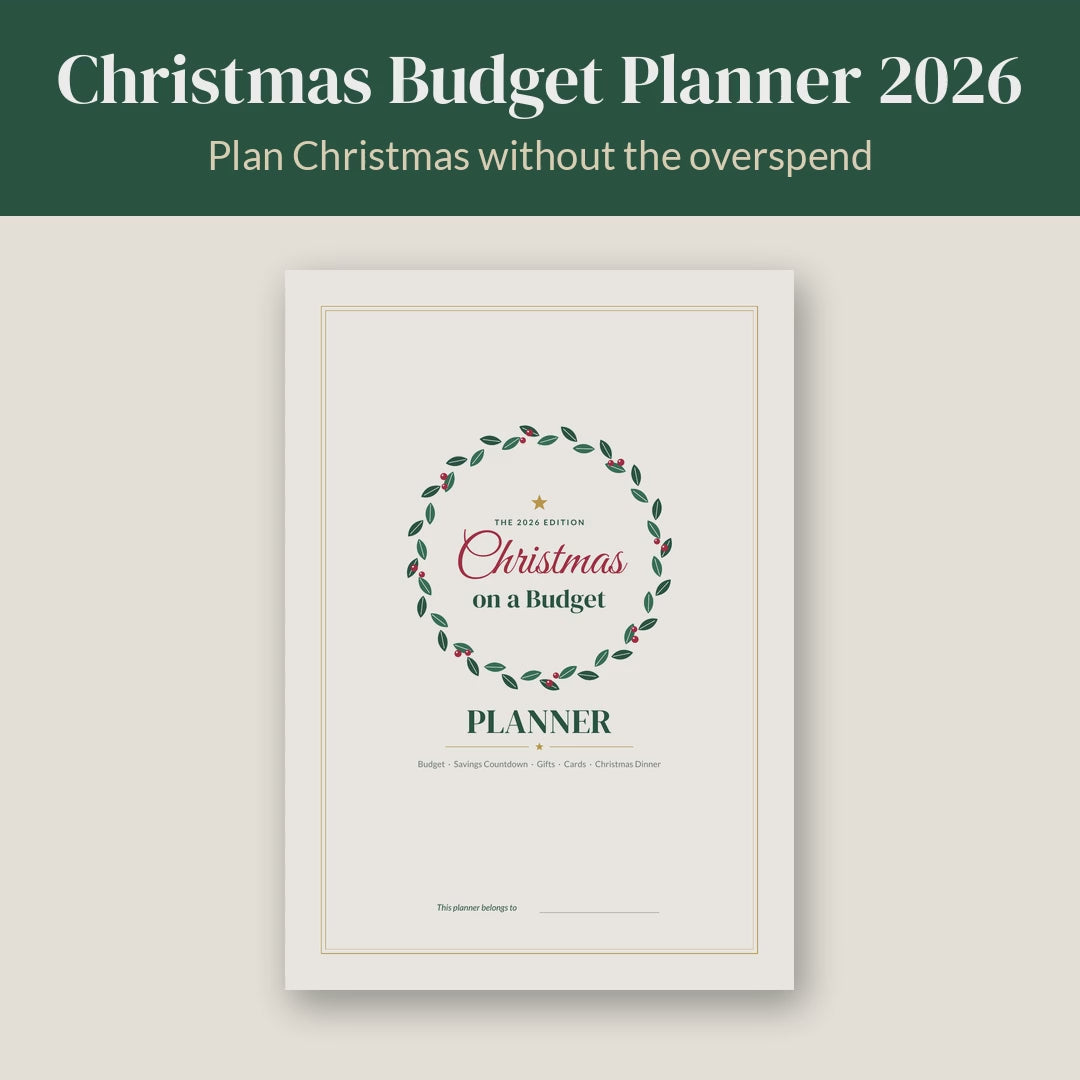 Video flip-through of the Christmas Budget Planner 2026 UK printable pages